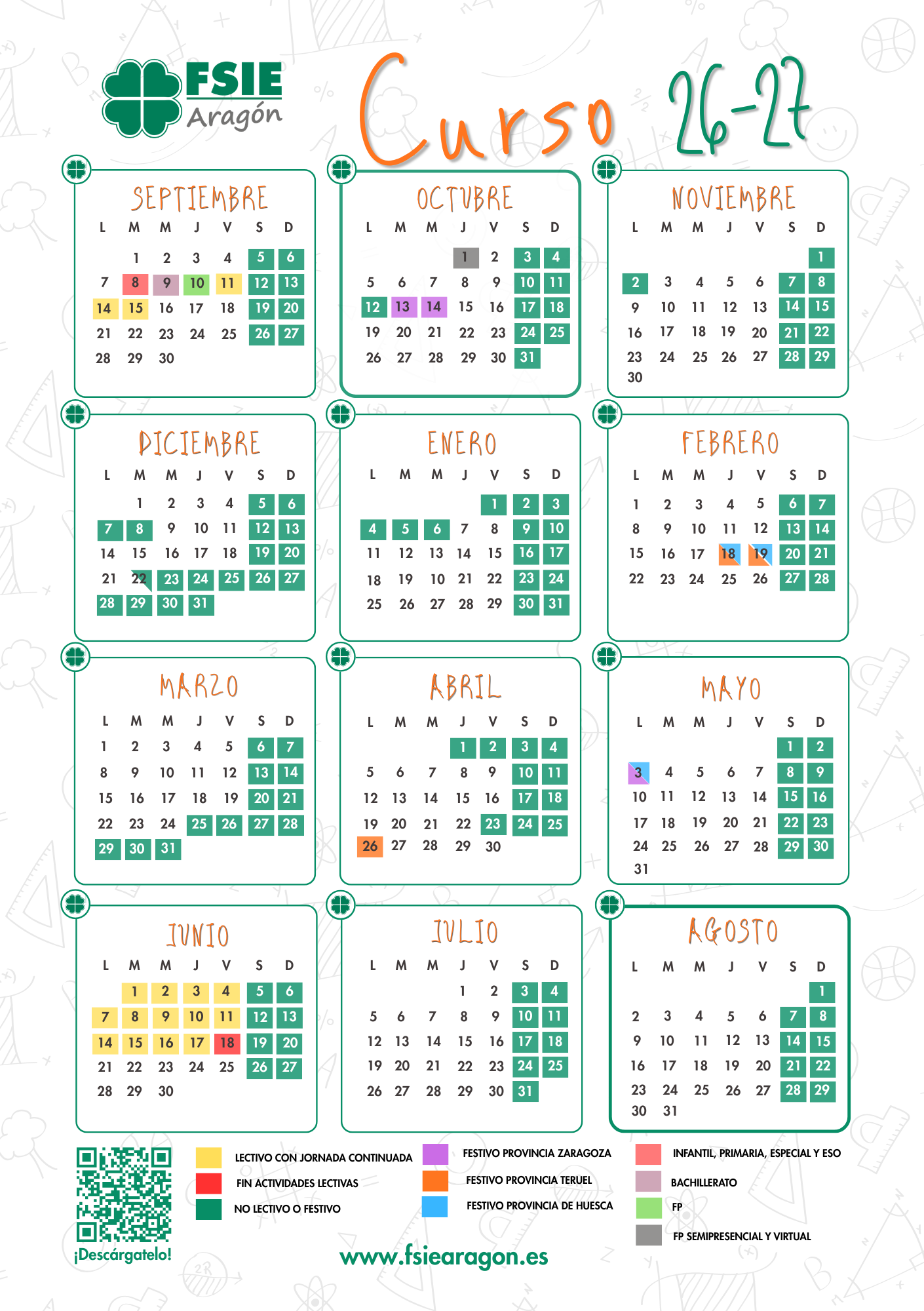 A5 Calendario 2026 2027