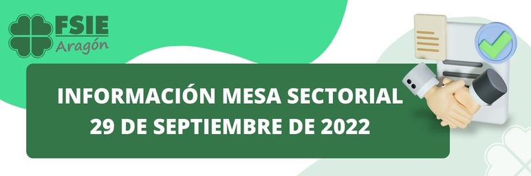 mesa sectorial